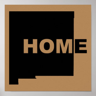 Affiche Nouveau-Mexique Accueil loin de l'affiche de l'Éta