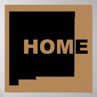 Affiche Nouveau-Mexique Accueil loin de l'affiche de l'Éta