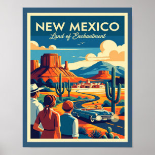 Affiche Nouveau-Mexique au milieu du siècle