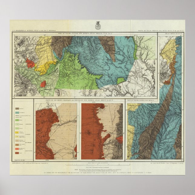 Affiche Nouveau-Mexique et Colorade (Devant)