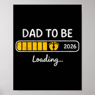 Affiche Nouveau papa prévu 2026 Fête des pères Première fo