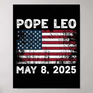 Affiche Nouveau Pape Léon Pape Léon Pape Américain