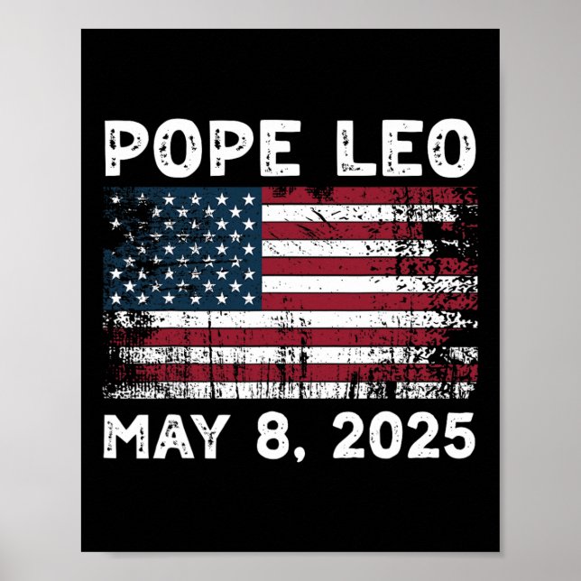 Affiche Nouveau Pape Léon Pape Léon Pape Américain (Devant)