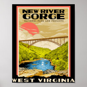 Affiche Nouveau parc national de la gorge de la rivière We