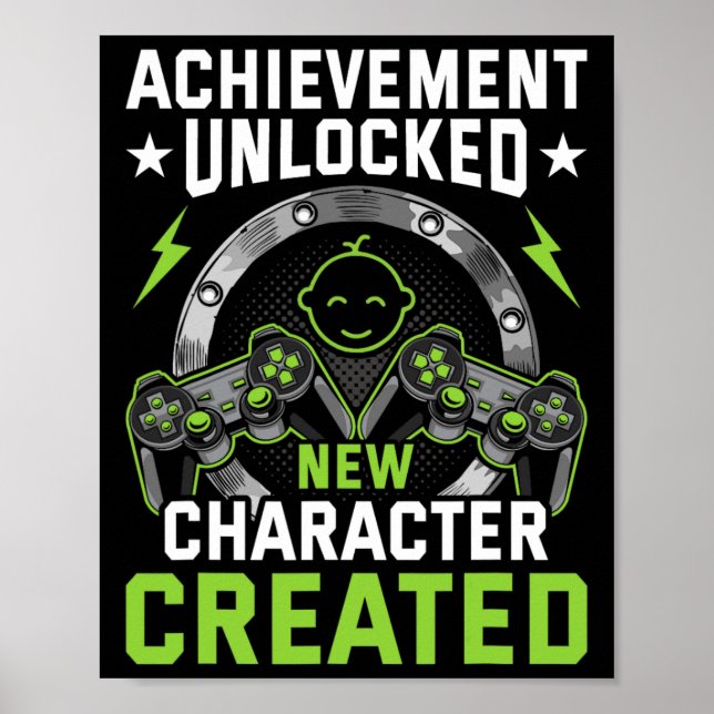 Affiche Nouveau personnage débloqué Création de vidéaste 1 (Devant)