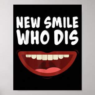 Affiche Nouveau sourire qui a des bagues dentaire Cadeau