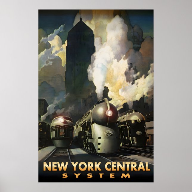 Affiche Nouveau système central de New York Streamliners N (Devant)