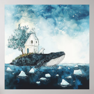 Affiche Nouveaux horizons - La baleine et l'ours polaire