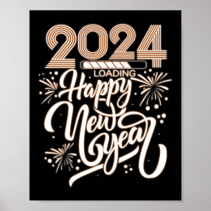 Affiche Nouvel An 2024 Chargement