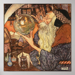 Affiche Nouvel An Antique Père