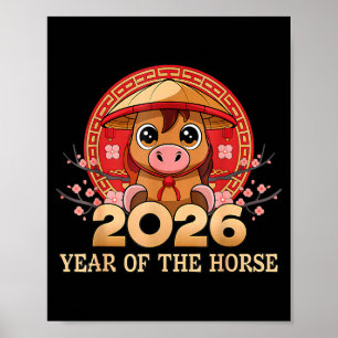 Affiche Nouvel An chinois 2026 Année du Cheval _4