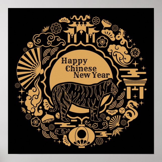 Affiche Nouvel An chinois du tigre (Devant)