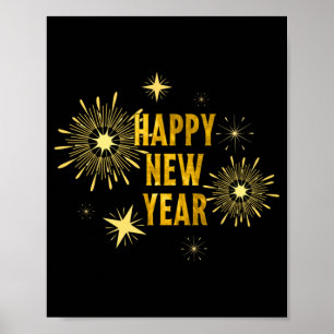 Affiche Nouvel An Eve Party Fournitures NYE 2023 Happy New