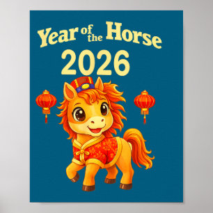 Affiche Nouvel an lunaire 2026 nouvel an chinois