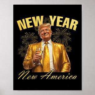 Affiche Nouvel An Nouvel An Amérique Joyeux Nouvel An Fête