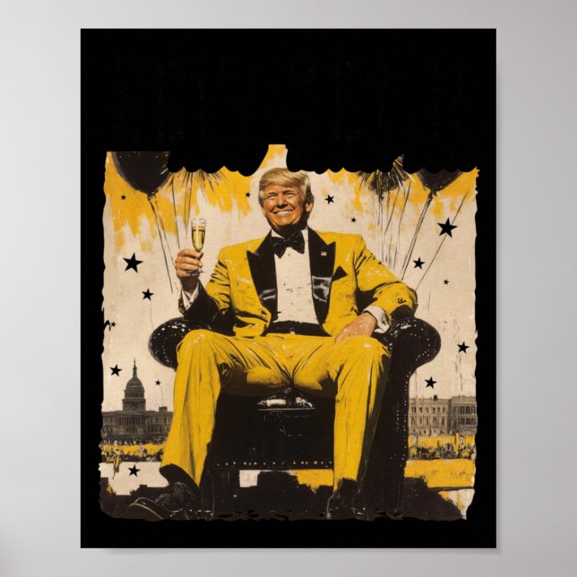 Affiche Nouvel an Trump 2025 (Devant)