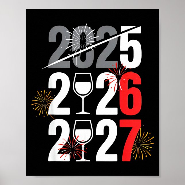 Affiche Nouvelle Année 2026 67 Mème Six Sept Génération Z  (Devant)