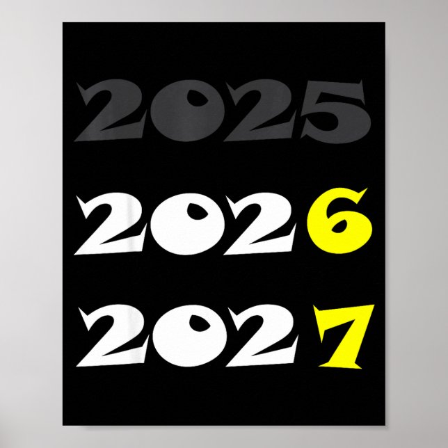 Affiche Nouvelle Année drôle 2026 Six Sept 67 Mème  (Devant)