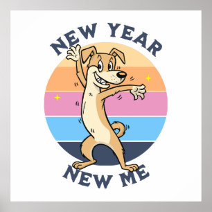 Affiche Nouvelle Année Nouveau Moi