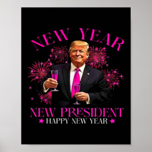 Affiche Nouvelle Année Nouveau Président Bonne Année 2025