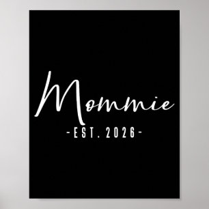 Affiche Nouvelle annonce de bébé Mommie Est Mommie
