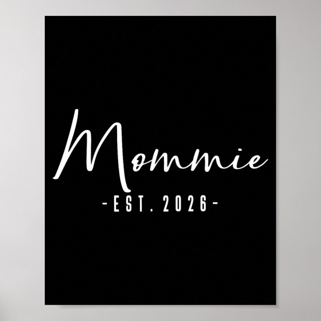 Affiche Nouvelle annonce de bébé Mommie Est Mommie (Devant)