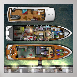 Affiche Nouvelle conception de yacht