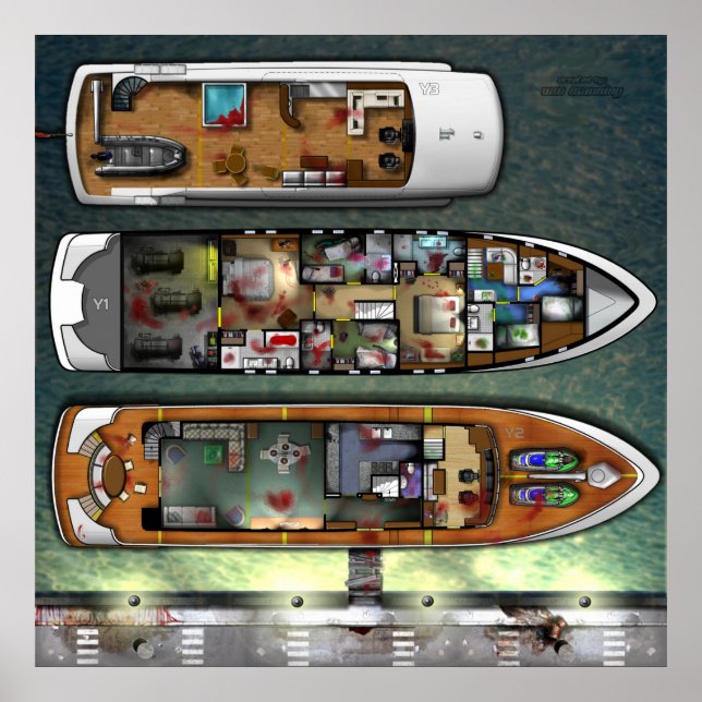 Affiche Nouvelle conception de yacht (Devant)