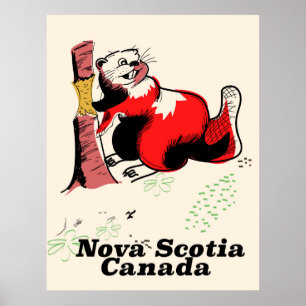 Affiche Nouvelle-Écosse Canada