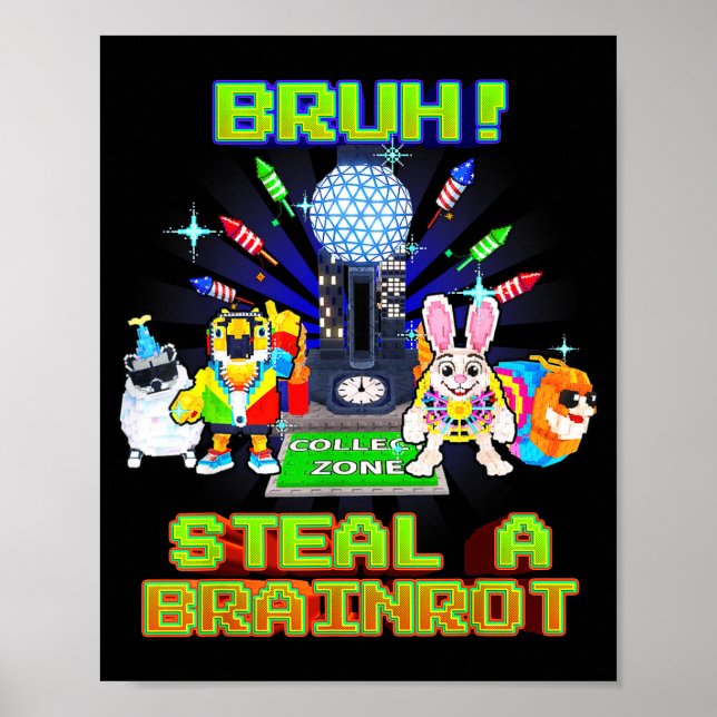 Affiche Nouvelle machine de Bruh Year Brainrots Teens (Devant)
