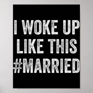 Affiche Nouvelle mariée nouveau mari épouse - Je me suis r