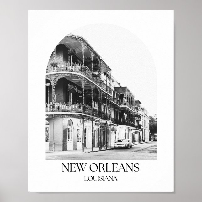 Affiche Nouvelle-Orléans Louisiana Arch (Devant)