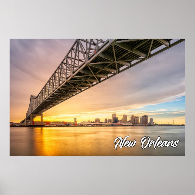 Affiche Nouvelle-Orléans, Louisiane, États-Unis (Devant)