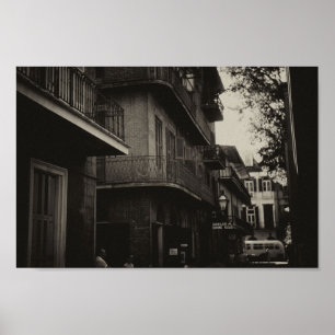 Affiche Nouvelle-Orléans Retro Inspiré Du Milieu Du Siècle