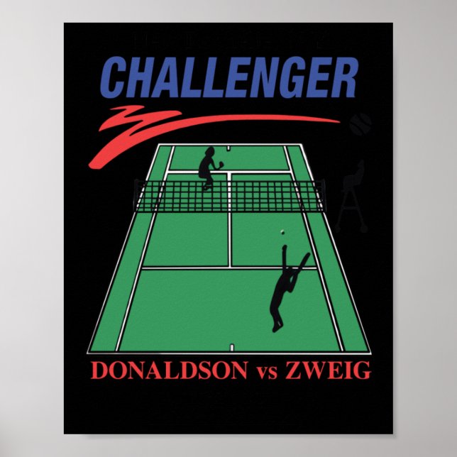 Affiche Nouvelle Rochelle Ny Challenger Donaldson Vs Zweig (Devant)