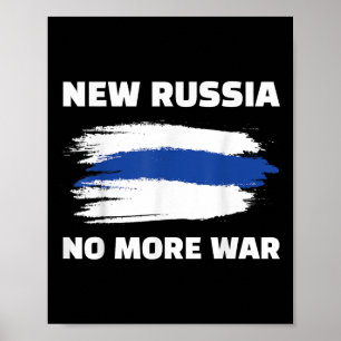 Affiche Nouvelle Russie Finie la guerre Mouvement anti-gue