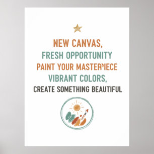 Affiche Nouvelle toile aube