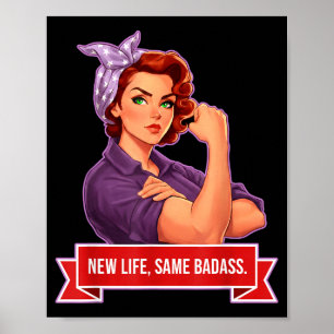 Affiche Nouvelle Vie Même Badass Empowerment Féminin