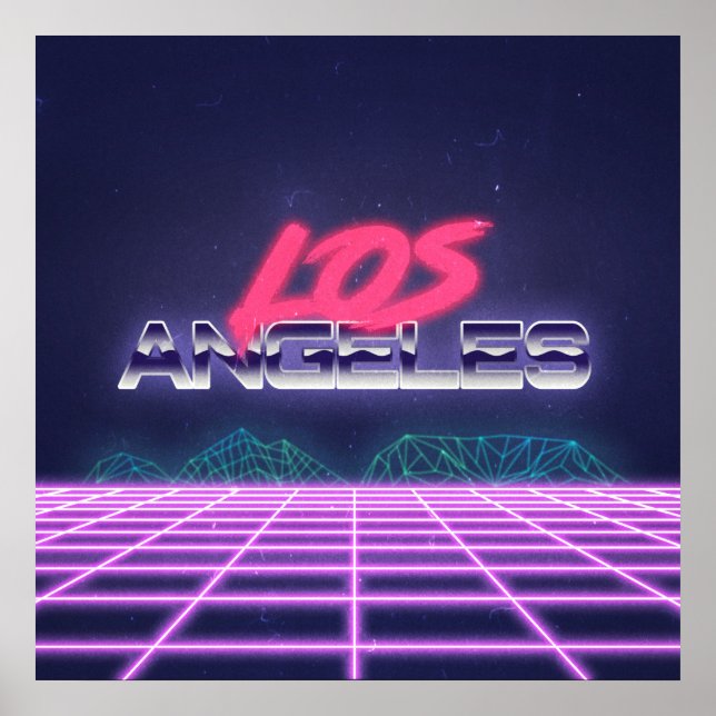 Affiche Nouvelle Wave Retro LA (Devant)