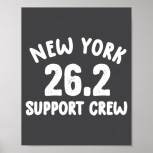 Affiche Nouvelle York 26 2 Suprt Crew Marathon Running Clo