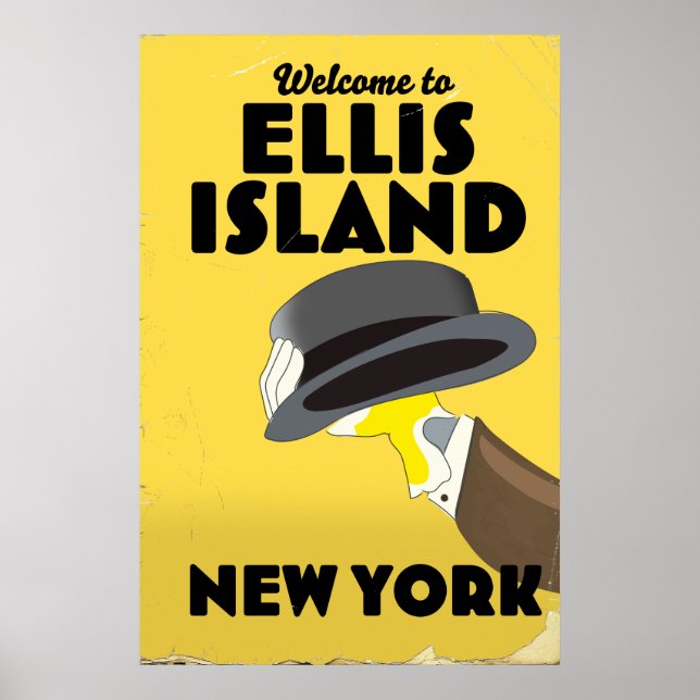Affiche Nouvelle York Ellis Island (Devant)