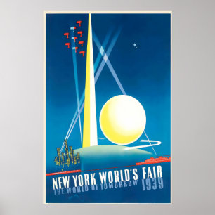 Affiche Nouvelle York USA Amérique Foire Mondiale Voyage V