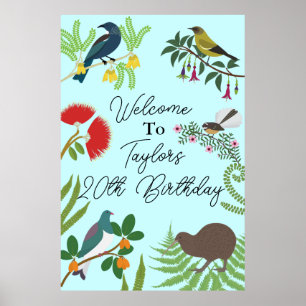 Affiche Nouvelle-Zélande Bird Bird Bird Welcome