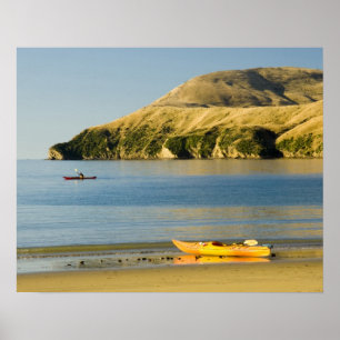 Affiche Nouvelle-Zélande, île du Sud, Marlborough Sounds. 