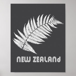 Affiche Nouvelle-Zélande Manches Longues 