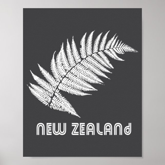 Affiche Nouvelle-Zélande Manches Longues  (Devant)