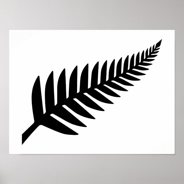 Affiche Nouvelle-Zélande Silver Fern (Devant)