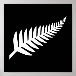 Affiche Nouvelle-Zélande Silver Fern