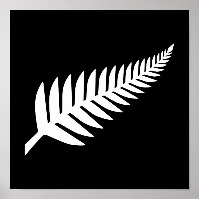 Affiche Nouvelle-Zélande Silver Fern (Devant)