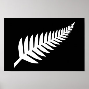 Affiche Nouvelle-Zélande Silver Fern